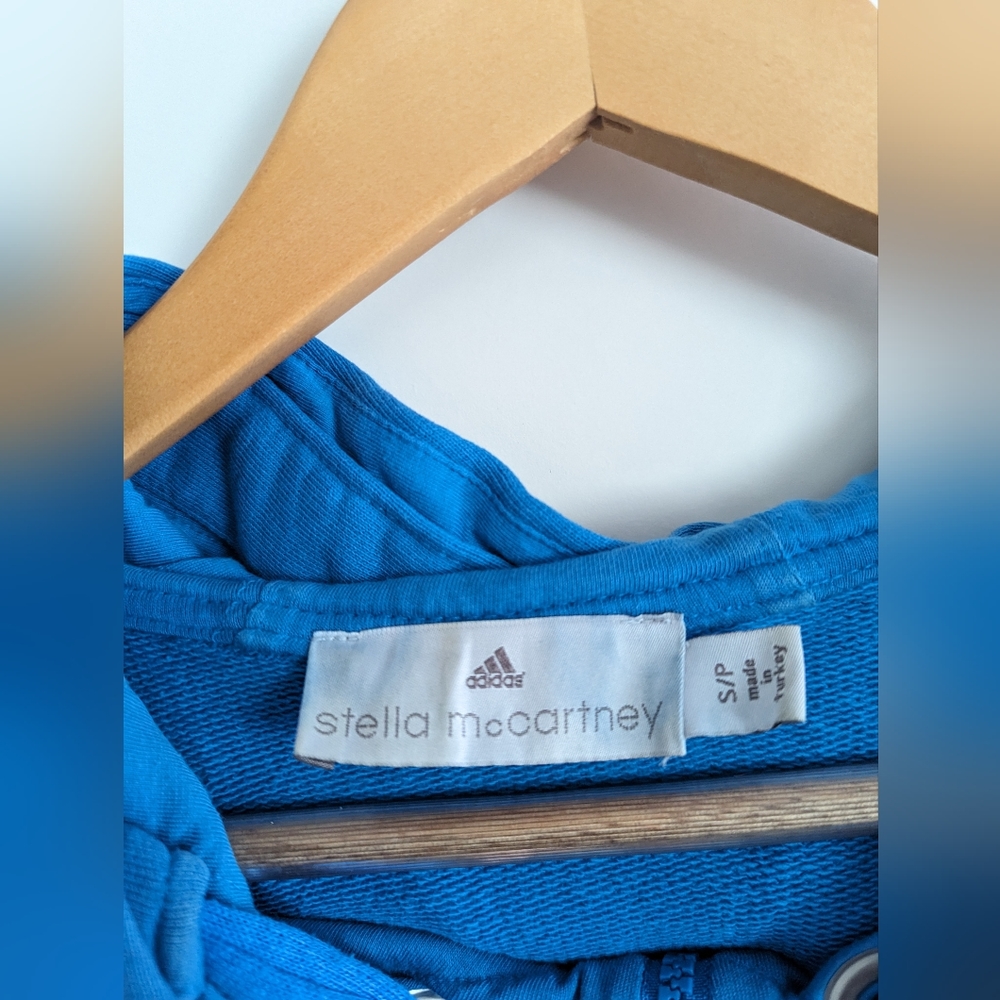 Adidas by Stella McCartney | Essential Zip-Hoody | Pool | Size S - Picture 4 of 9
